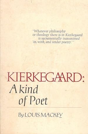 Seller image for Kierkegaard: A kind of Poet. for sale by Inanna Rare Books Ltd.