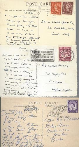 Imagen del vendedor de Collection of seven (7) manuscript postcards; correspondence between Captain B.H.Liddell Hart and his son Adrian. a la venta por Inanna Rare Books Ltd.