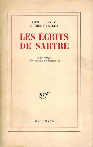 Seller image for Les Ecrits de Sartre. Chronologie, Bibliographie Commente. for sale by Inanna Rare Books Ltd.