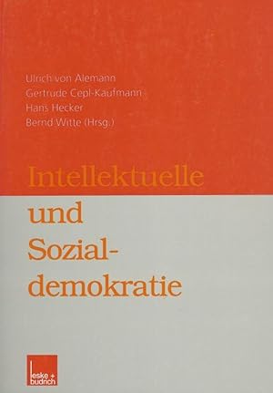 Image du vendeur pour Intellektuelle und Sozialdemokratie. mis en vente par Inanna Rare Books Ltd.