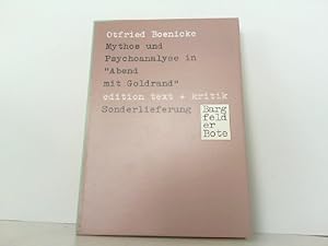 Seller image for Mythos und Psychoanalyse in "Abend mit Goldrand". Bargfelder Bote. Sonderlieferung. for sale by Antiquariat Ehbrecht - Preis inkl. MwSt.