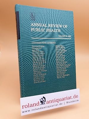 Bild des Verkufers fr Annual Review of Public Health: 2003 zum Verkauf von Roland Antiquariat UG haftungsbeschrnkt