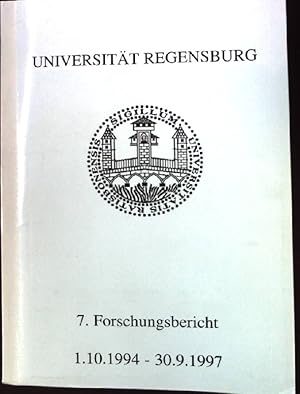 Bild des Verkufers fr Universitt Regensburg 7. Forschungsbericht 1.10.1994 - 30.09.1997. zum Verkauf von books4less (Versandantiquariat Petra Gros GmbH & Co. KG)