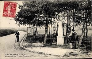Ansichtskarte / Postkarte Dannemois Essonne, Monument des Francs Tireurs de 1870