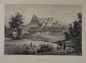 Bild des Verkufers fr Riekersburg. Stahlstich v. H. Winkles n. L. Mayer aus Seidl "Wanderungen durch Steyermark" Leipzig 1840/41, 10 x 15 cm zum Verkauf von Antiquariat Johannes Mller