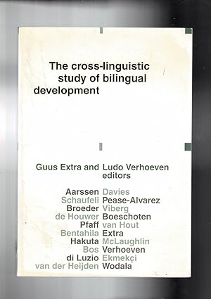 Imagen del vendedor de The cross-linguistic study of bilingual development. a la venta por Libreria Gull