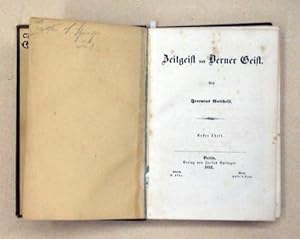 Bild des Verkufers fr Zeitgeist und Berner Geist. [1. u. 2. Teil in 1 Bd.]. zum Verkauf von antiquariat peter petrej - Bibliopolium AG