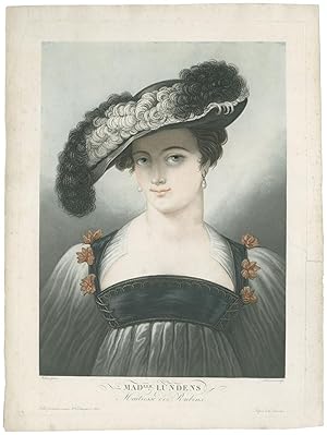 Madlle Lundens, Maîtresse de Rubens. Brustbild en face.