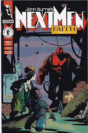Seller image for JOHN BYRNE'S NEXT MEN ISSUES 19, 20, 21, 22(October 1993-January 1994): 4 Comics: 'Faith' storyline: Features Hellboy for sale by TARPAULIN BOOKS AND COMICS