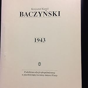 Immagine del venditore per 1943. Podobizna edycji rekopismiennej venduto da Polish Bookstore in Ottawa