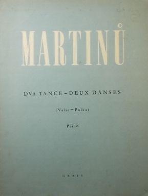 Bild des Verkufers fr Dva Tance, Deux Danses, (Valse - Polka), for Piano zum Verkauf von Austin Sherlaw-Johnson, Secondhand Music