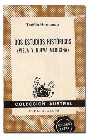 Imagen del vendedor de Dos estudios histricos. (Vieja y nueva medicina). a la venta por Librera Berceo (Libros Antiguos)