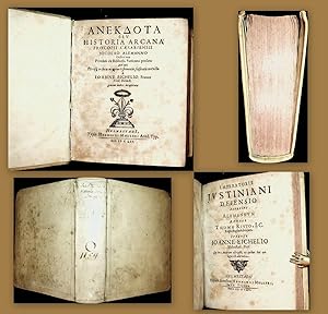 Anekdota Seu Historia Arcana Procopii Caesariensis / Nicolao Alemanno Defensore Primum ex Bibliot...