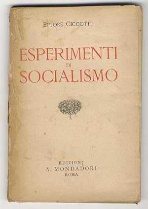 Immagine del venditore per Esperimenti di socialismo. venduto da Libreria Oreste Gozzini snc