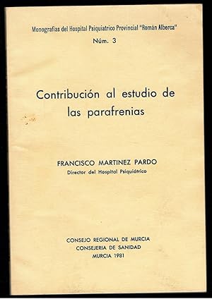 Image du vendeur pour CONTRIBUCIN AL ESTUDIO DE LAS PARAFRENIAS mis en vente par Librera Dilogo