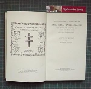 Imagen del vendedor de Elizabethan Peterborough: The Dean and Chapter as Lords of the City a la venta por Diplomatist Books