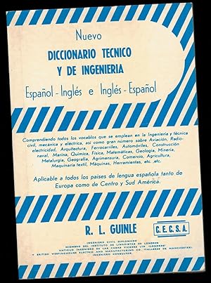 Imagen del vendedor de NUEVO DICCIONARIO TCNICO Y DE INGENIERA ESPAOL-INGLS E INGLS-ESPAOL a la venta por Librera Dilogo