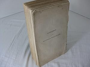 A SUPPLEMENT TO THE SUFFOLK TRAVELLER: or Topographical and Genealogical Collections, Concerning ...