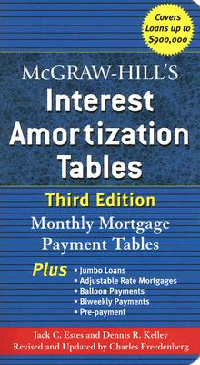 Seller image for McGraw-Hill's Interest Amortization Tables: Monthly Mortgage Payment Tables (Paperback or Softback) for sale by BargainBookStores