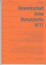 Bild des Verkufers fr Gewerkschaftliche Monatshefte. zum Verkauf von Buchversand Joachim Neumann