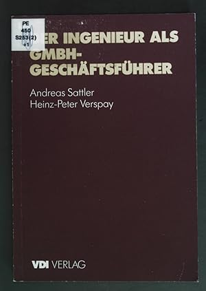 Imagen del vendedor de Der Ingenieur als GmbH-Geschftsfhrer. a la venta por books4less (Versandantiquariat Petra Gros GmbH & Co. KG)