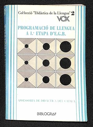 Imagen del vendedor de Programaci de Llengua a 1 etapa d'EGB a la venta por Els llibres de la Vallrovira