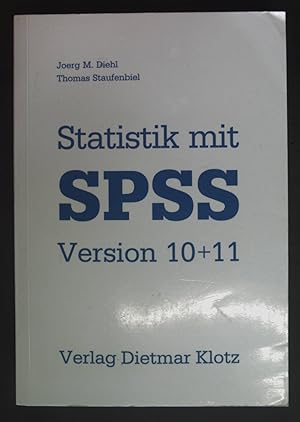Bild des Verkufers fr Statistik mit SPSS Version 10 + 11. zum Verkauf von books4less (Versandantiquariat Petra Gros GmbH & Co. KG)