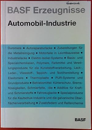 Seller image for BASF Erzeugnisse Automobil-Industrie. for sale by biblion2