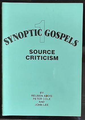 Immagine del venditore per Synoptic Gospels: Source Criticism Book 1 venduto da Shore Books