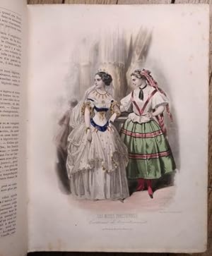 les MODES PARISIENNES - année 1853 complète - 54 gravures couleurs