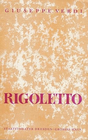 Image du vendeur pour Programmheft Giuseppe Verdi RIGOLETTO Premiere 5. Februar 1976 Groes Haus Spielzeit 1975 / 76 mis en vente par Programmhefte24 Schauspiel und Musiktheater der letzten 150 Jahre