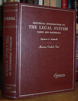 Imagen del vendedor de HISTORICAL INTRODUCTION TO THE LEGAL SYSTEM a la venta por Fbula Libros (Librera Jimnez-Bravo)