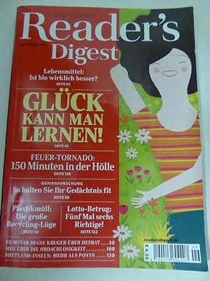 Imagen del vendedor de Reader's Digest Heft September 2019: Glck kann man lernen! TB a la venta por Deichkieker Bcherkiste