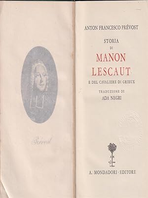 Bild des Verkufers fr Manon Lescaut zum Verkauf von Librodifaccia