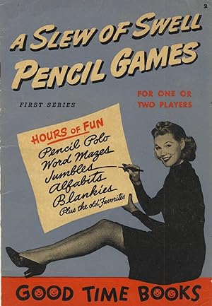 A slew of swell pencil games. First series