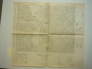 Army Map Service Contour Map of Imari, Kyushu Japan (1945)