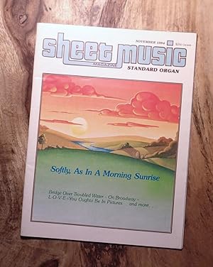 SHEET MUSIC MAGAZINE : STANDARD ORGAN : Nov 1984 : Vol 8, No 8