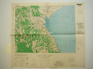 Army Map Service Contour Map of Kashima, Kyushu Japan (1946)