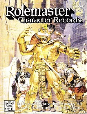ROLEMASTER. CHARACTER RECORDS.