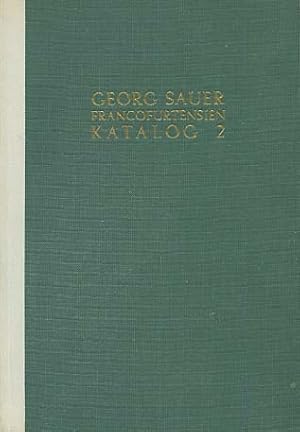 Imagen del vendedor de Bcher und Zeitschriften zur Geschichte von Frankfurt am Main und seiner Umgebung aus namhaften Frankfurter Privatsammlungen. Francofurtensien-Katalog ; [Teil 2] Versuch einer Bibliographie a la venta por Versandantiquariat Ottomar Khler