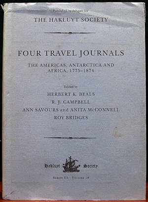 Seller image for FOUR TRAVEL JOURNALS. The Americas, Antarctica and Africa, 1775-1874. for sale by The Antique Bookshop & Curios (ANZAAB)