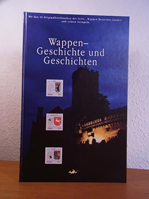 Bild des Verkufers fr Wappen. Geschichte und Geschichten. Mit den 16 Originalbriefmarken der Serie "Wappen Deutscher Lnder" und echten Stempeln zum Verkauf von Antiquariat Weber