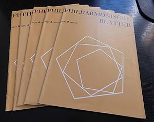 Philharmonische Blätter. Nr. 2, 3, 4, 5, 8. 1977/ 78.