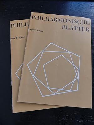 Philharmonische Blätter. Nr. 1 u. 3. 1976/ 77.