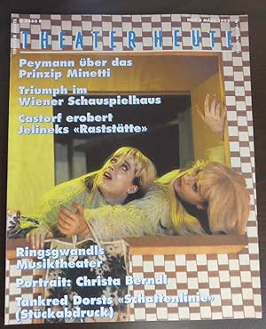 Seller image for Theater heute. 36. Jahrgang, Heft Nr. 3 Mrz 1995. - Peymann ber das Prinzip Minetti. Castorf erobert Jelineks "Raststtte". for sale by Antiquariat Maralt