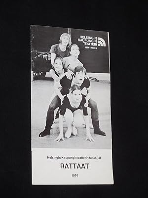 Seller image for Programmheft 6 Rattaat Helsingin Kaupunginteatteri tanssijat [Helsinki] 1974/75. [TANZABEND]. Choreografie: Liisa Priha, Hannele Keinnen, Tyyne Talvo, Kenneth Tillson. Mit Sinikka Gripenberg, Tuula Hyyrylinen, Marjatta Jaatinen, Lauri Lehto, Anu Solastie, Tommi Kitti, Vesa Pallasvesa, Mirja Tukiainen, Kari Rautsi, Maisa Savolainen for sale by Fast alles Theater! Antiquariat fr die darstellenden Knste