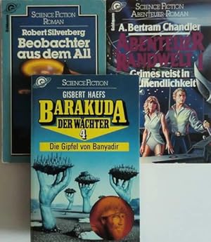 3 Science Fiction Romane: Barakuda - Der Wächter 4 Die Gipfel von Banyadir / Abenteuer Randwelt 1...