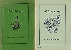 Imagen del vendedor de 1) Saft, Saft, Steige. Naturkundliche Kurzgeschichten aus der Frhlingszeit 2) Haselktzchen. Naturkundliche Erzhlungen aus der Vorfrhlingszeit (Kranzbcherei Nr. 1 + 2) a la venta por Paderbuch e.Kfm. Inh. Ralf R. Eichmann