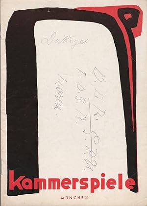 Bild des Verkufers fr Programmheft Paul Burkhard DAS FEUERWERK Spielzeit 1952 / 53 Heft 8 zum Verkauf von Programmhefte24 Schauspiel und Musiktheater der letzten 150 Jahre