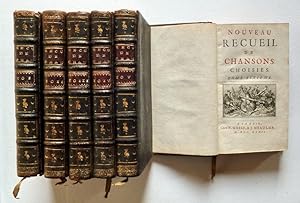 Nouveau recueil de chansons choisies. La Haye [Den Haag], J. Néaulme, 1724/26/32/37. 6 Bände. 16,...